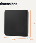 Beastly Fast 1TB Portable External SSD With Up To 2000MBps Read and Write Speeds, black compact drive measuring 2.3 x 2.3 x 0.4 inches