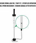 Beefy Heavy Duty Stretch Wrap Dispenser Adjustable Handheld Packaging Film Holder with U Shaped Base and Protective Covers