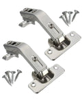Heavy Duty Rotating Concealed Cabinet Hinges 2 Pack For Corner Kitchen Doors 135 Degree Hinge With Screws Easy Install Strong Load Bearing