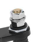 Close-up of Heavy Duty Magnetic Welding Ground Clamp With Cool Quick Release Off Switch Spring Copper Insulation for secure connection.