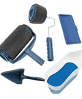 Go Hard DIY Paint Roller Brush Tools Set With Flocked Edger Handle And Leak Free Seamless Wall Decorating Kit includes roller, handle, cup.