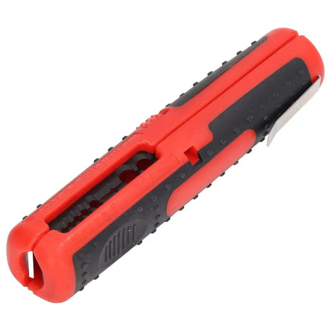 Get your hands on this beast of a Garosa Wire Stripper with red and black grips for stripping RG59, RG6 coax cables.