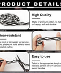 Marine Blue Ito Sageo Wrapping Cord 5m 0.43 Inch Wide Silk Cotton Blend for Katana sword handles with product details