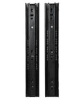 Heavy Duty Drawer Slide With 100 Pound Load Capacity And 45 Mm Width Featuring 12 Inch Length, black metal slide rails.