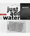 Packaging for Ultra Transparent Soft Durable Quad Display Protector for scuba diving computers, showing installation guide.