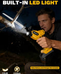 Man using Cordless Reciprocating Saw Tool Only With A Beast Brushless Motor, 0-3500 SPM, 3-Speed Variable to cut tree branch