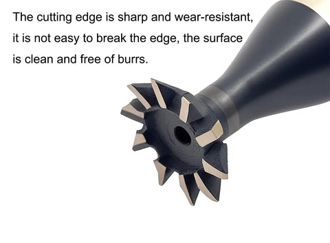 12mm By 45 Degree HSS Dovetail End Mill Cutter For Precision Milling Pro Grade High Speed Steel 10mm Shank 10 Flutes Sharp Wear Resistant
