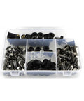 Full Fairing Bolt Kit For CBR600 1999 2000 Motorcycle Complete Screws And Nuts Assortment Durable Metal Fasteners For Easy Install And Secure Fit Must Have Bike Maintenance Essentials in clear plastic organizer