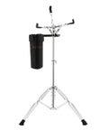 Ultimate Tall Snare Drum Stand With Stick Holder For Kids And Adults Adjustable Height From 26 To 40 Inches Double Braced Stability Fits 10-14 Inch drums