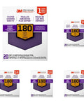 Pro Grade Purple Sandpaper 180 Grit No-Slip Grip For Wet Or Dry Use With Premium Cubitron II Mineral Grits Durable Backing in pack of 20 sheets.