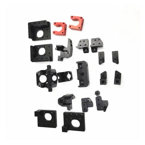 Heavy Duty All Metal Outer Frame Structure Upgrade For Voron 0 3D Printer parts in black and red, essential for stability during printing.
