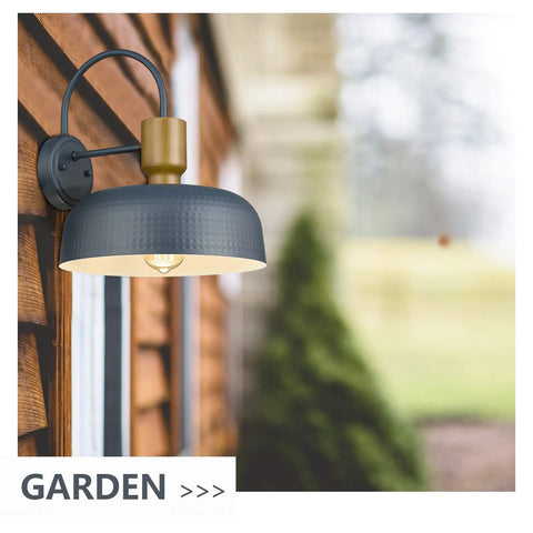Industrial Barn Light Sconces With Hammered Metal Shade Black Wall Lamps for garden outdoor installation