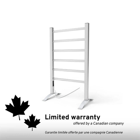Towel Warmer With Built In Timer And LED Indicators No Fuss Auto Shutoff After 1 To 8 Hours Freestanding Aluminum Unit 6 Bars