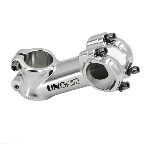 Glossy silver 35 Degree 90mm 31.8 Stem Riser For Mountain Road And BMX Rigs Aluminum Alloy with 31.8mm clamp