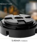 5.5 Inch Large Rubber Jack Pad Pucks Slotted For Hydraulic Floor Jacks Beveled Anti Slip Design With Cross Slots