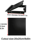 Tough As Nails Aluminum Access Panel For Drywall Hides Messy Electrical Wiring And Conceals Clutter With A Heavy Duty Galvanized Steel Frame for 8x8 inch cutout.