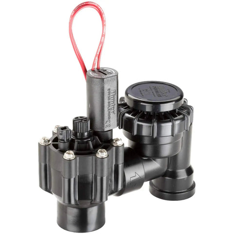 1 Inch Anti Siphon Irrigation Valve With Backflow Preventer, Flow Control And 24V Solenoid, side view showing connectors
