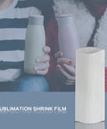 50 Pack 7X11 Inch Sublimation Shrink Films For 30 Oz Tumblers Super Easy Full Wrap Heat Transfer Prints Hella Durable DIY Craft Supplies That Gonna Save You Time And Money with tumblers in hand.