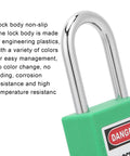 Tough As Nails 38 Mm Padlock Lockout Tagout Kit With Five Insulated Locks Ten Keys And Writable Tags To Secure Machines Prevent Unwanted Starts In Extreme Temps Ideal For Shop Floors Or Repair Crews Wanting Durable Industrial Safety Gear Top Pick. Green insulated 38mm lock body with steel shackle