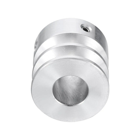 V Type Double Groove Aluminum Pulley With 14mm Bore And 30mm Outer Diameter For Motor Shaft And Drill Press Fits 6mm PU Round Belts Durable Aluminum Alloy