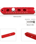 Adjustable Radius Woodworking Compass Scriber with Aluminum Alloy Arc Head Fixed Point Circle Ruler, red tool dimensions