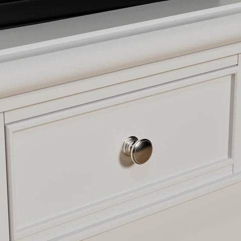 10 Pack Brushed Nickel Cabinet Knobs Silver Round Drawer Knobs For Kitchen Cabinets And Dresser Drawers Pulls Zinc Hardware Handle