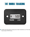 Digital Hour Meter For Gas Engines Waterproof Design Keeps Tabs On Engine Hours with display showing 50 hours.