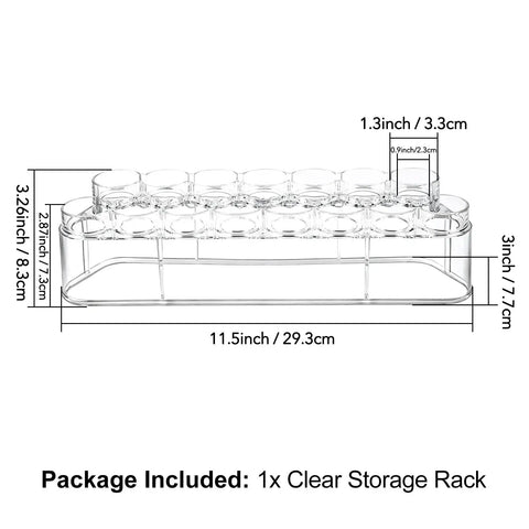 Slick Ace Clear Storage Rack And Organizer For Craft Paint Bottles And Blending Tools Holding Fifteen Upside Down Jars With A Rugged Polycarbonate Shell Sweet For Compact Desks Daily