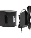 Premium Black Rechargeable Nicad Battery And Charger Kit Compatible With Lighter Weight Tredrums And Tredrumt Electric Drum Pumps Featuring Detachable Holder And No Sweat Install Setup For Your Fish Tank - black charger with battery check feature.