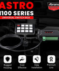 11-Gang LED Push Button Switch Panel For Offroad Vehicles And Emergency Lighting, featuring rugged housing and easy installation features.