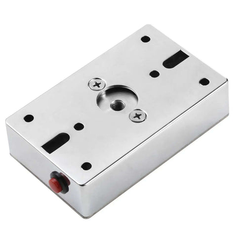Emergency Smokeproof Electromagnetic Door Holder American Type Flush Wall Mount, silver finish, flush-mounted device