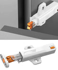 Beefy Push to Open Cabinet Latches for Doors and Drawers, Non Magnetic RV and Home Kitchen Storage, showing installation