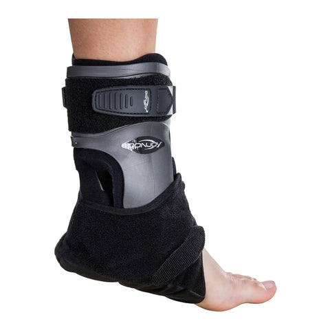 Velocity Ankle Brace For Left Ankle, Low Profile And Lightweight Support With Anatomically Designed Bilateral Hinges, Medium Size
