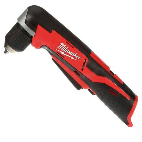 Premium Compact 12 Volt Cordless Drill Driver With A Rugged 3/8 Inch Quick Release Chuck Engineered For Bad Ass Job Site Grinds And Snug Tight Squeeze Access Tool Only side view of Milwaukee drill