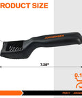 Product size image of Premium Mini Hand Wood Plane And Surform Rasp Shaver Tool With Durable 65Mn Steel Blade, 7.28 inches long.