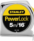 Close-up of Two Pack 16 Foot PowerLock Tape Measure Three Quarter Inch Wide Blade With Mylar Coated Finish Secure Lock Tru Zero End Hook