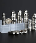 Pro Grade P80 Plasma Cutter Consumables Kit with 45 pieces for 80A systems electrodes nozzles with 1.5mm tip, visible components.