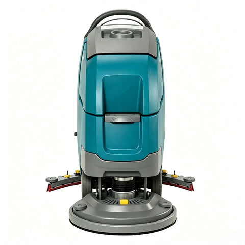 Commercial Industrial Floor Sweeper Machine Heavy Duty Cleaning Equipment For Warehouses Factories. Self Propelled Walk Behind Scrubber Sweepers For Large Spaces High Performance Dust Control System.
