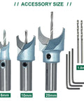 Wood Bead Maker Kit With Tungsten Steel Ball Milling Cutters Set For Lathes Or Drill Presses Includes 6mm 10mm 20mm Blades