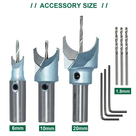 Wood Bead Maker Kit With Tungsten Steel Ball Milling Cutters Set For Lathes Or Drill Presses Includes 6mm 10mm 20mm Blades
