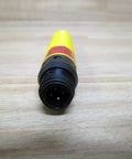 Boss Level Photoelectric Sensor 20 To 250 V AC Power For Industrial Automation Easy Mounting Rock Solid Object Detection S183EQ1 Model D234566 Great For Conveyors And Packaging Lines, yellow cylindrical sensor with black connector