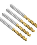 Spiral Flute Thread Tap Set 10-32 UNF H2 Right Hand Taps Titanium Coated 6542 High Speed Steel 4-Piece Machinist Repair Kit
