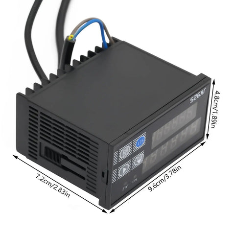 Slick Digital Roller Length Counter Loaded With Dual Relay Outputs And Dead Simple Setup Measures Feet Inches Meters Or Yards Up To 999999 Units For Killer Cutting Operations