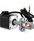 Top Notch SFU1204 Ball Screw With 17HS8401S Stepper Motor Assembly For CNC Engraving 300Mm Long Drive Unit close-up of motor and ball screw