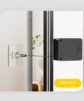 Retractable Door Closer No Drill 1200g Tension With Steel Drawstring For Sliding Glass Screen Doors Single And Double