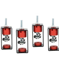 Superior Spring Vibration Isolator Hangers 12 Pack Ceiling Damping Mounts with red and black steel for efficient sound isolation.