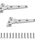 Marine Grade 316 Stainless Steel T Shaped Thickened Hinges For Cabinets And Doors, Mirror Polished Boat Hinges with screws