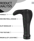 Lock On Mountain Bike Grips With Bar Ends featuring anti-slip granules, ergonomic design, and aluminum locking ring, ideal for control
