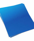2 Pack 6061 T651 Aluminum Sheet 6x6 Inch 0.02 Inch Thick Rectangle Plate for Crafting and Industrial Projects, blue-coated surface