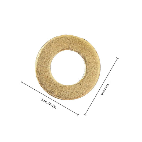 Top Shelf Brass Flat Washers M5x10 Metric Gasket Kit For Electrical Fasteners And Hardware Projects Featuring Durable Sealing Copper Rings That Distribute Force Evenly To Protect Your Gear And Keep Things Tight Without Breaking The Bank. brass flat washer 10mm